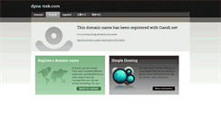 Desktop Screenshot of dyna-trek.com